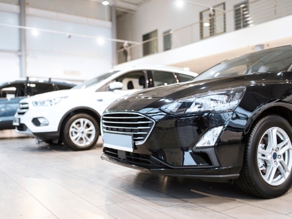 Vehicles in a Show Room